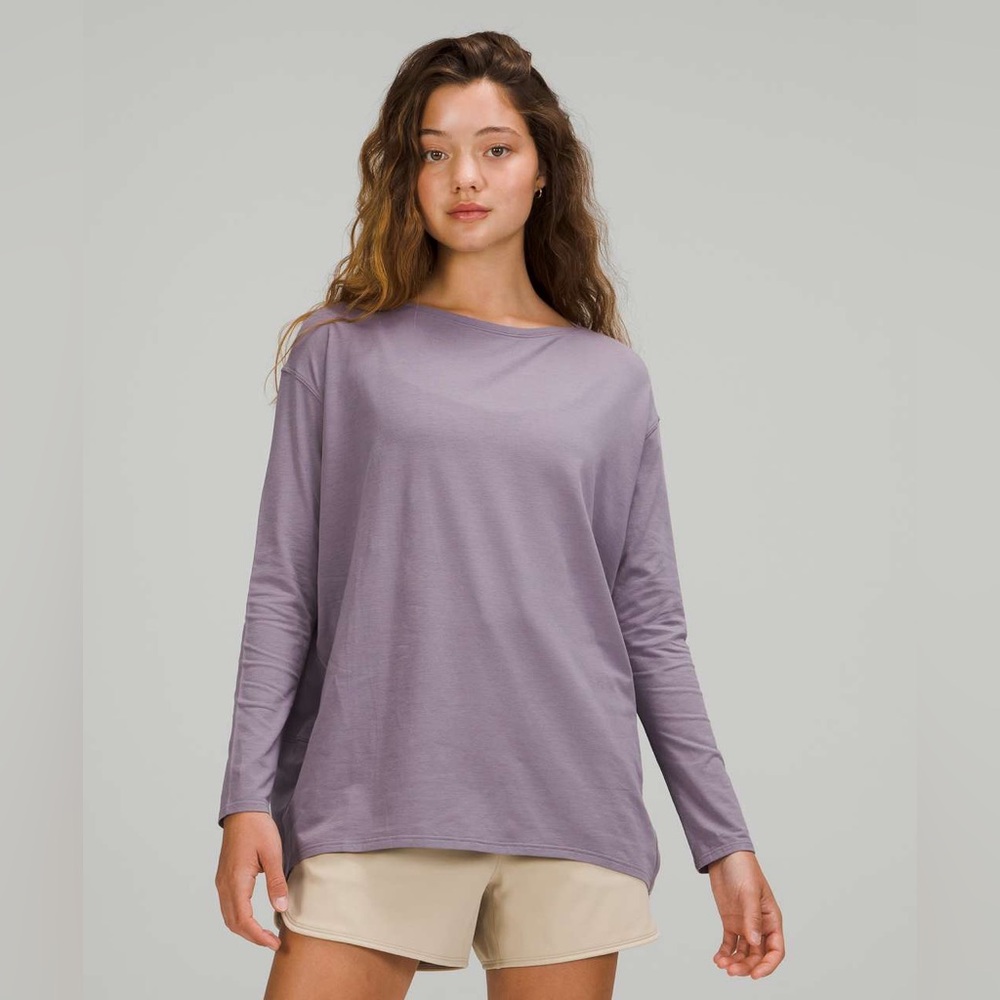 lululemon athletica Long Sleeve Tee in Lavender